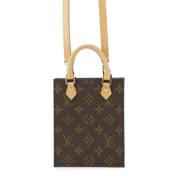 LOUIS VUITTON Petit Sac Plat Monogram Brown M81295 - Picture 1 of 16